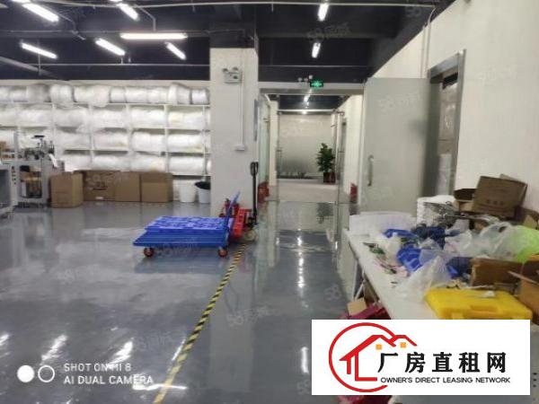  大浪商业中心附近大型园区新出整层550平带装修厂房出租