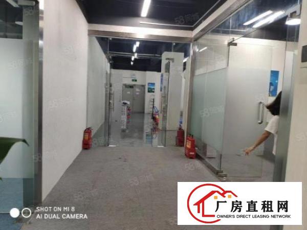  大浪商业中心附近大型园区新出整层550平带装修厂房出租