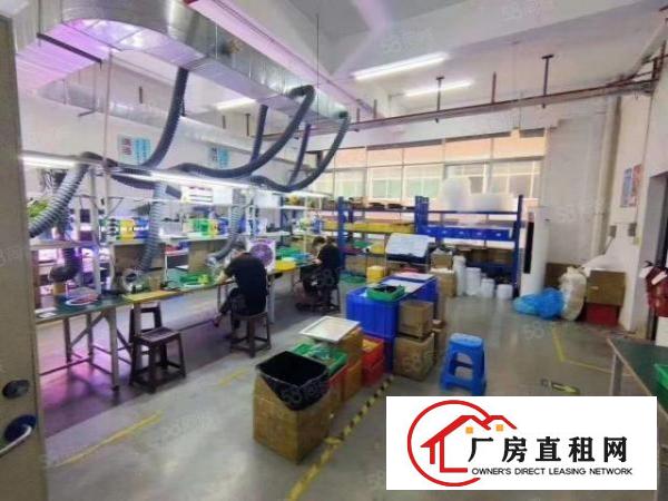  观澜新田工业区花园式厂房二楼，实际面积出租500平方