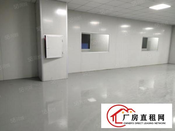  1300平楼上现成无尘车间，无需转让费，拎包入住