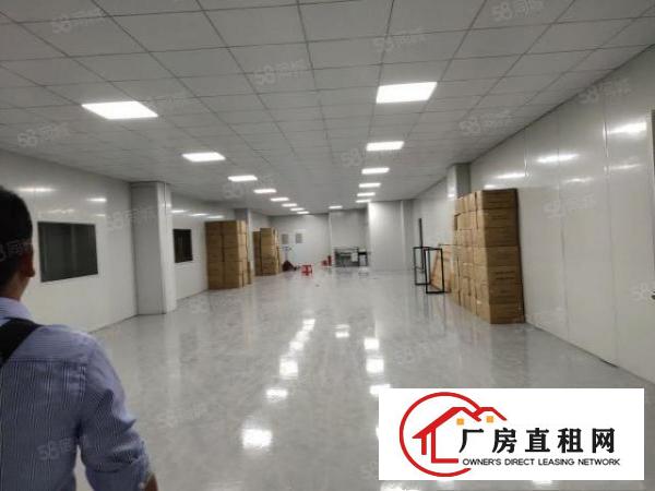  1300平楼上现成无尘车间，无需转让费，拎包入住