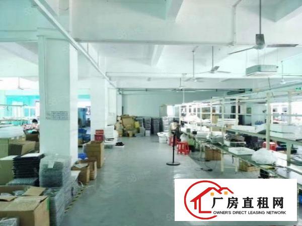  观澜桂花工业区新出原房东二楼厂房1200平方，带精装修出租