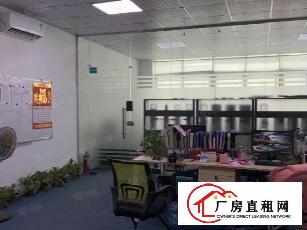  观澜库坑.三楼550平.现成办公室.前台.地坪漆.吊顶