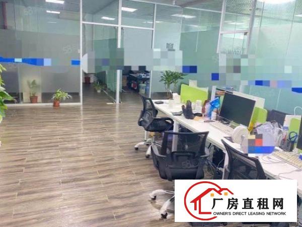 原房东花园式厂房，楼上1382平，实际面积出租，精美装修