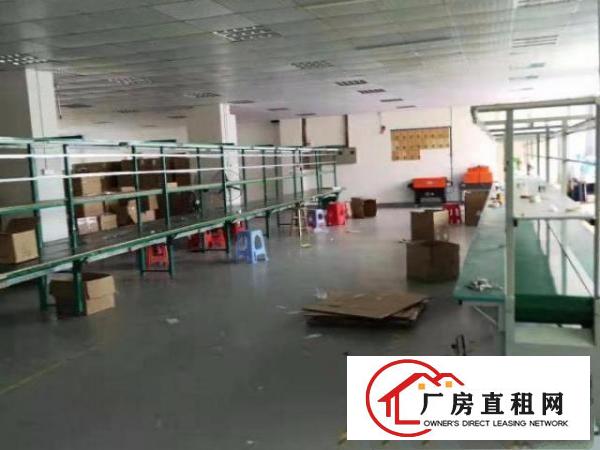  西乡铁岗3楼1200平米整层厂房带装修招租