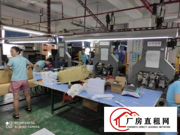  西乡三围工业区楼上1280平带精装修厂房出租使用率90