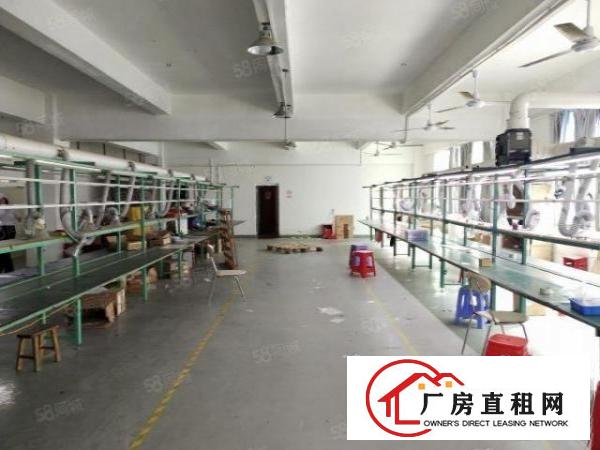  西乡，鹤洲靠近洲石路边上，新出楼上厂房875平，带精装修空调