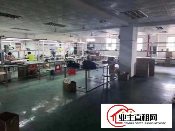  福永桥头地铁站附近楼上660平精装厂房出租无装让费