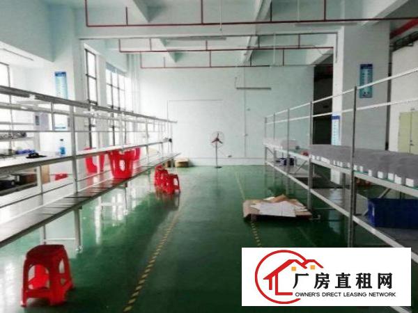  福永兴围工业出租2楼厂房520平方，流水线车间！