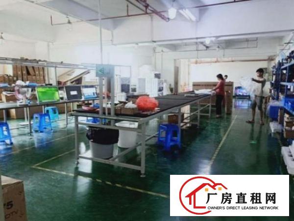  福永上围楼上厂房450平出租，主线到位，带装修有吊顶