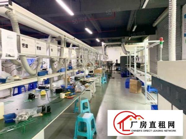  福永沿江高速口楼上1300平方带精装修厂房