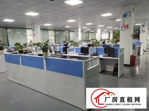  福永新出楼上1900平米原房东18块豪华装修厂房