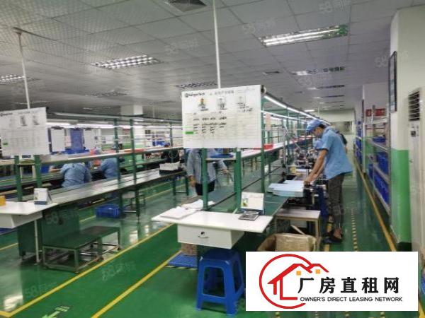  福永新出楼上1900平米原房东18块豪华装修厂房