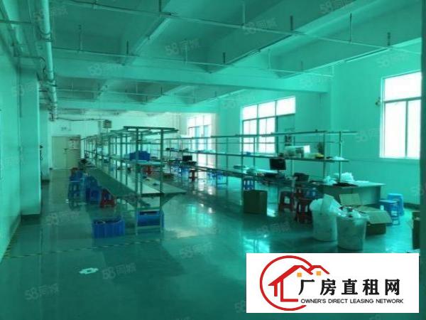  沙井98工业城，整层1200平米，带精装修电子厂房招租
