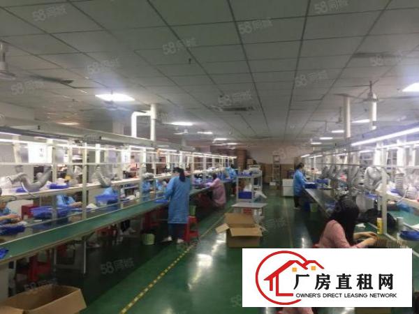  松岗大田洋工业区2楼680平带装修厂房出租