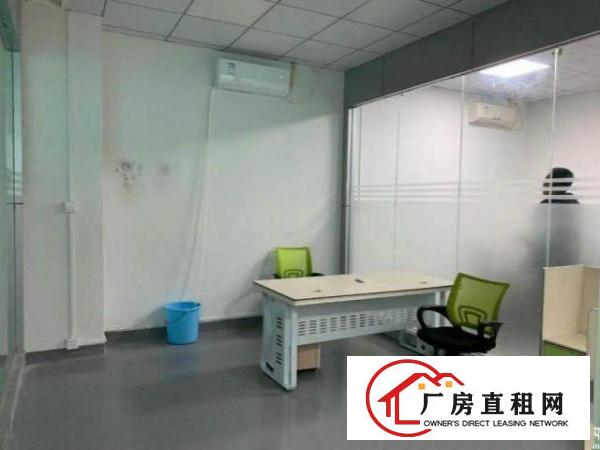  电子厂北环2楼1000平米，现成装修玻璃办公室车间全新地坪漆