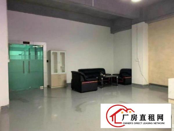  电子厂北环2楼1000平米，现成装修玻璃办公室车间全新地坪漆
