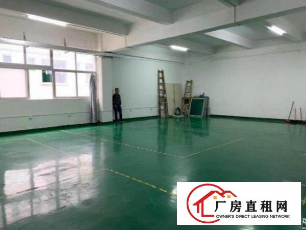  电子厂北环2楼1000平米，现成装修玻璃办公室车间全新地坪漆