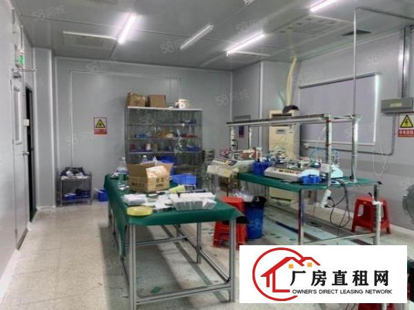  转让料坑工业区楼上1180平精装修厂房有无尘车间