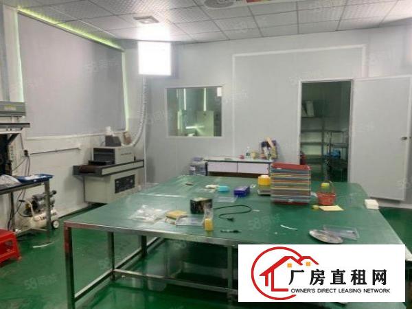  转让料坑工业区楼上1180平精装修厂房有无尘车间