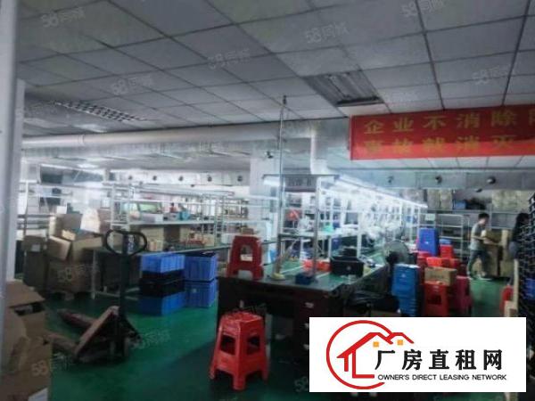  石岩水田新出楼上精装修1415平方厂房出租,可办环评