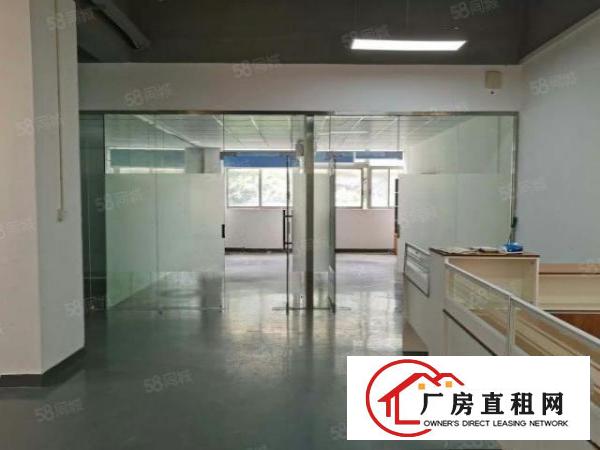  石岩北环路新出楼上精装修420平厂房，中央空调大气前台水电到