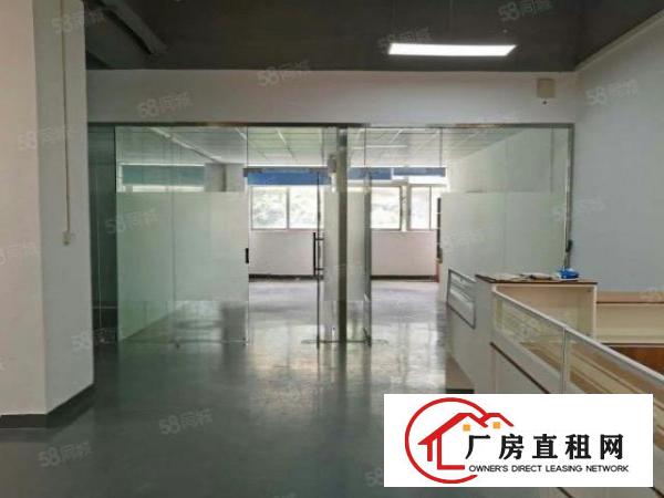  石岩北环路新出楼上精装修420平厂房，中央空调大气前台水电到