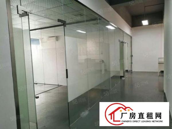  石岩北环路新出楼上精装修420平厂房，中央空调大气前台水电到