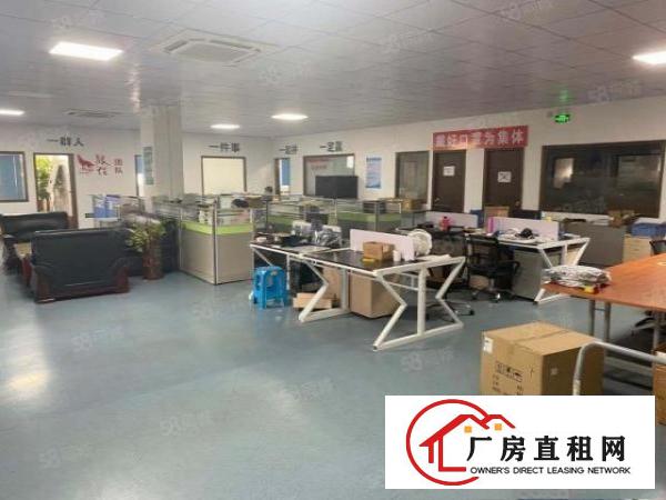  石岩北环楼上新出精装修厂房1900平米厂房租.
