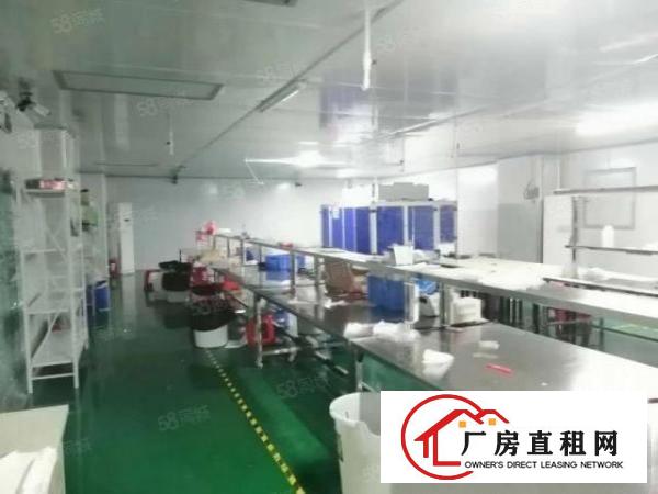  石岩上屋地铁站3楼无尘车间500平精装修不要转让费