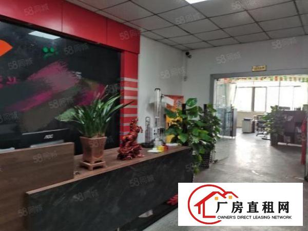  石岩料坑可分租租三楼900平方厂房转租！现成装修办公室地坪漆