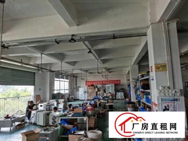  石岩料坑可分租租三楼900平方厂房转租！现成装修办公室地坪漆