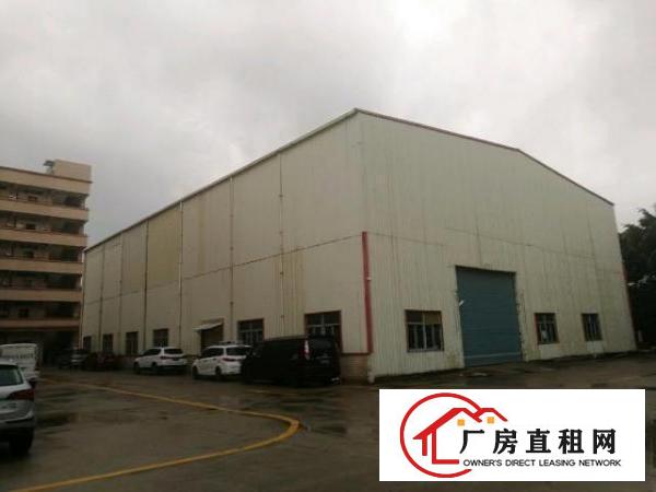  梅观高速路口工业园区独栋钢构厂房出租！