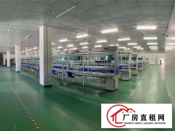  笋盘公明西田工业区楼上1380方水电现成，带地坪漆无尘车间