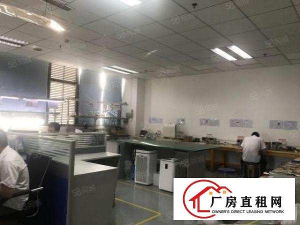  有红本公明高新园区新出楼上1800平带精装修厂房出租！