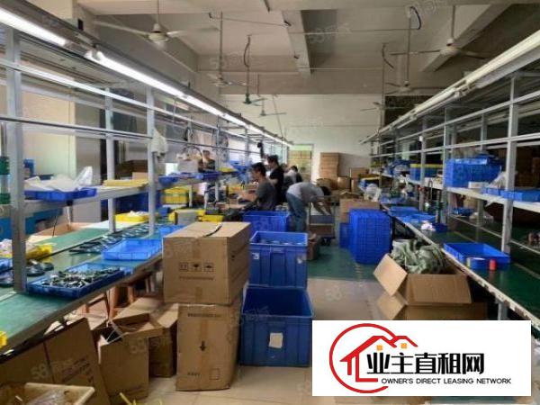  (松柏路边楼上原房东带装修厂房800平无转让费)光明公明