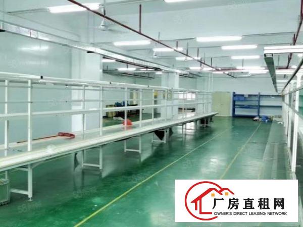  公明北环路附近1360平精装修厂房有客梯有货梯
