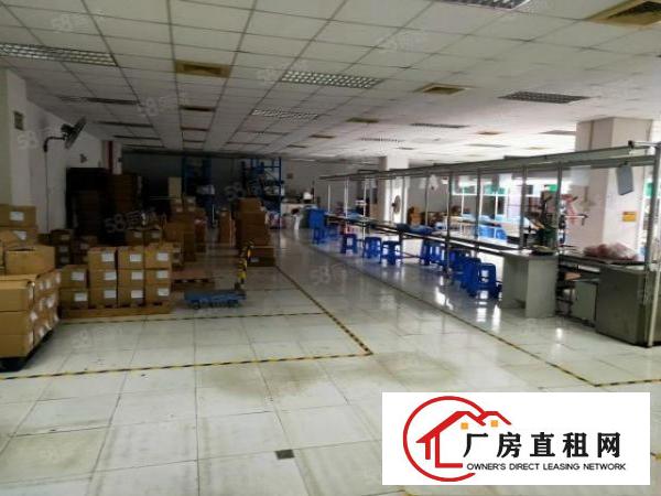  厦岗楼上1800平方重工业厂房，水电齐全有办公室，独立洗手间