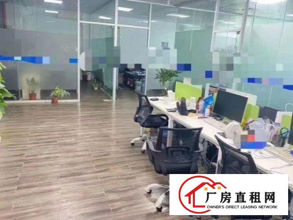  原房东带红本1382平方无公摊，豪华精装修，大气前台厂房出租