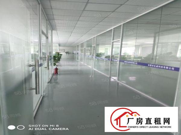  长安厦边一手房东三楼2000平实际面积带精装修厂房出租