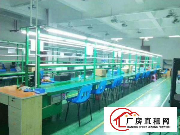  出租虎门镇黄河800平方厂房，独立办公可分隔区，流水线生产