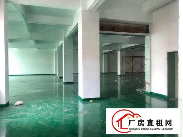  龙眼楼上新出1500平方厂房招租，厂房形象，全新地坪漆！