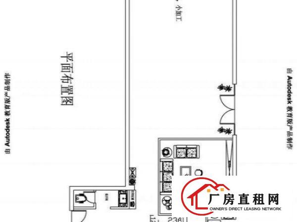  出租（合租）厚街镇新塘路口莞太路旁工业园内带装修办公室仓库