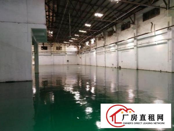  厚街靠近虎门单一层现成地坪漆厂房2500平米，超大空地
