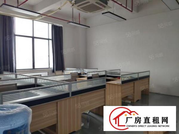  厚街新出楼上1500平口罩厂装修厂房，办公室地坪漆拎包入住