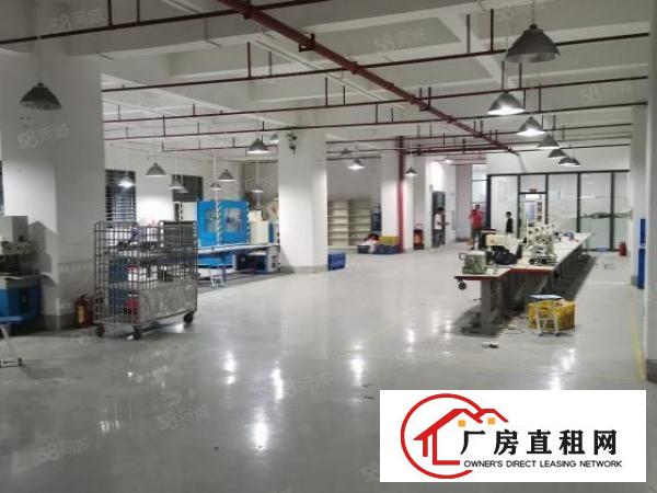  厚街新空三楼1050平带豪装厂房，有现成成品鞋设备，实际面积