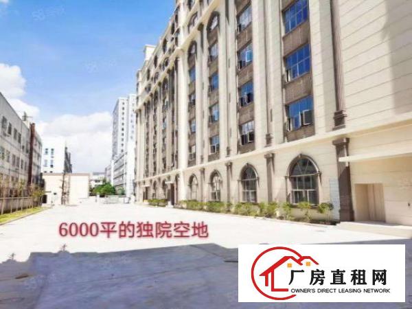  厚街镇单层面积5600平方空地超大带卸货平台消防喷淋欧式厂房