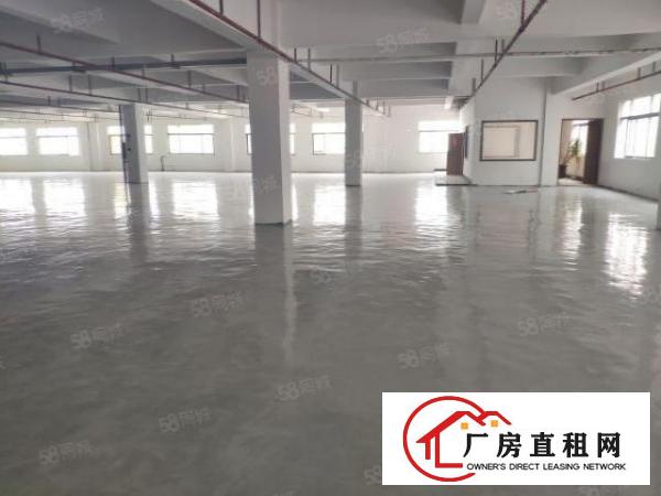  厚街新出原房东楼上1300平全新地坪漆带办公室厂房出租仓库出