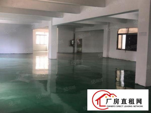  厚街新出楼上870方带地坪漆精装修厂房出租