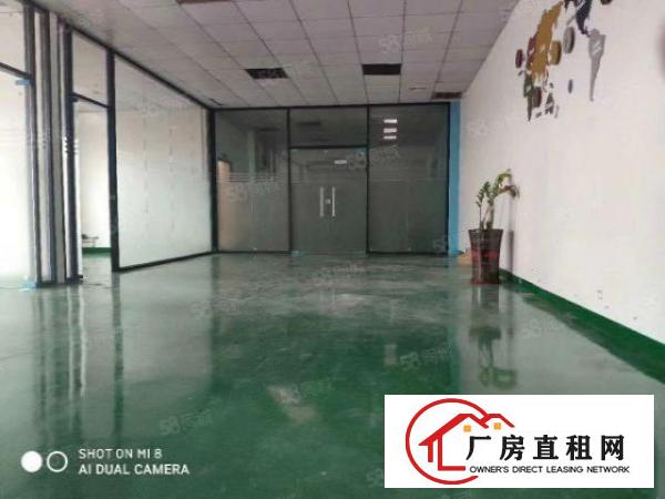  厚街新出楼上400平方地坪漆带装修办公室厂房出租